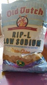 Old Dutch Rip-L Low Sodium Potato Chips - for your Low sodium pantry