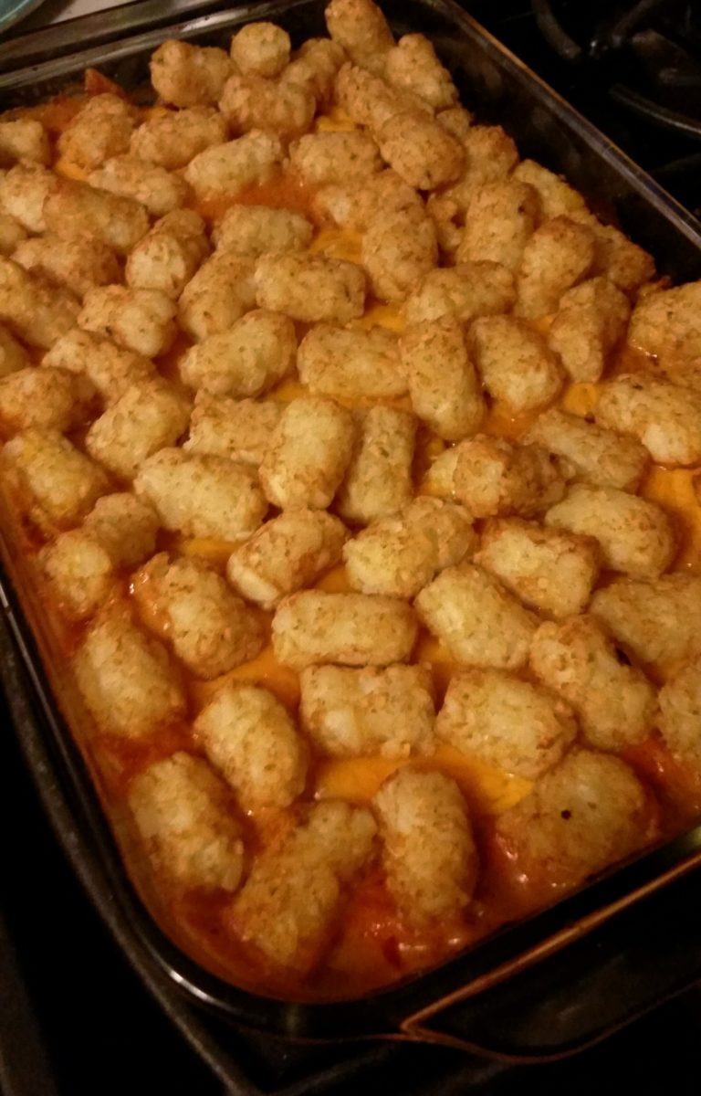 Low Sodium Tater Tot Hotdish - Hacking Salt